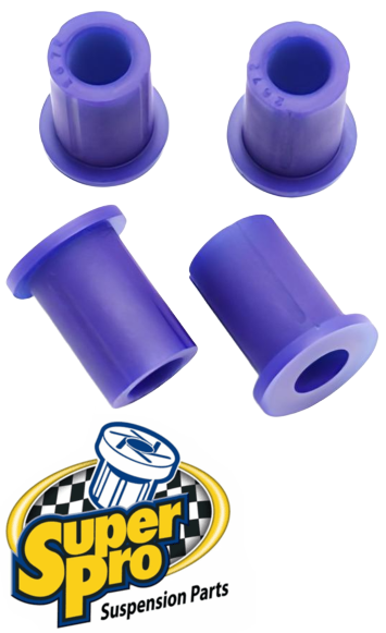 SUPERPRO REAR LEAF SPRING UPPER SHACKLE BUSH KIT TO SUIT TOYOTA HILUX GUN122R 2GD-FTV 2.4L I4