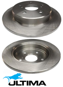 ULTIMA REAR SOLID DISC BRAKE ROTOR SET TO SUIT LEXUS UX200 MZAA10R M20A-FKS 2.0L I4