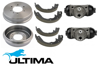 ULTIMA DRUM BRAKE KIT TO SUIT HOLDEN RODEO RA 4JJ1-TCX TURBO DIESEL 3.0L I4 STANDARD HEIGHT