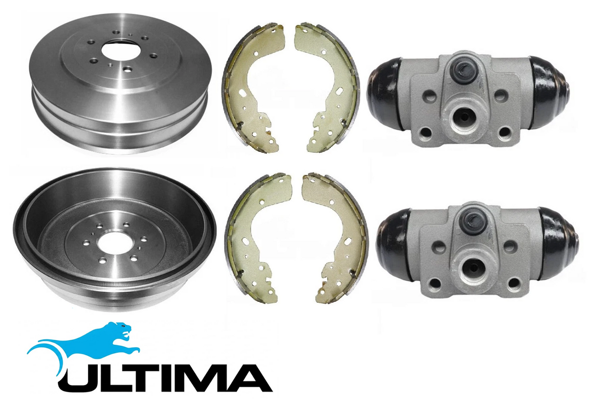 ULTIMA DRUM BRAKE KIT TO SUIT NISSAN NAVARA NP300 D23 QR25DE YS23DDT YD25DDTI YS23DDTT 2.3L 2.5L I4