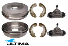 ULTIMA REAR DRUM BRAKE KIT TO SUIT FORD RANGER PX P5AT TURBO DIESEL 3.2L I5