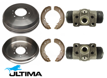 ULTIMA REAR DRUM BRAKE KIT TO SUIT HOLDEN RODEO RA 4JJ1-TCX TURBO DIESEL 3.0L I4 WITH HI-RIDE SUSPENSION