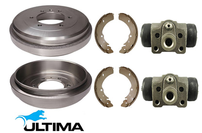 ULTIMA DRUM BRAKE KIT TO SUIT HOLDEN RODEO RA 6VE1 3.5L V6 SUITS RWD HI-RIDE SUSPENSION