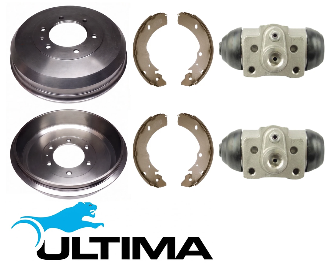 ULTIMA DRUM BRAKE KIT TO SUIT HOLDEN RODEO RA 4JJ1-TCX TURBO DIESEL 3.0L I4
