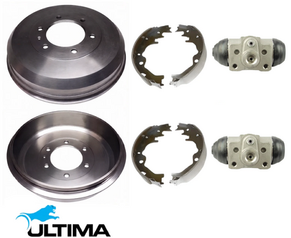 ULTIMA REAR DRUM BRAKE KIT TO SUIT HOLDEN RODEO RA ALLOYTEC LCA 3.6L V6 EXCEPT 2D RWD