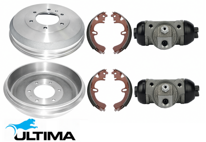 ULTIMA DRUM BRAKE KIT TO SUIT HOLDEN RODEO TF 6VD1 3.2L V6 SUITS RWD