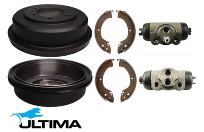 ULTIMA REAR DRUM BRAKE KIT TO SUIT MITSUBISHI TRITON MK 4M40 DIESEL 2.8L I4 SUITS 4WD