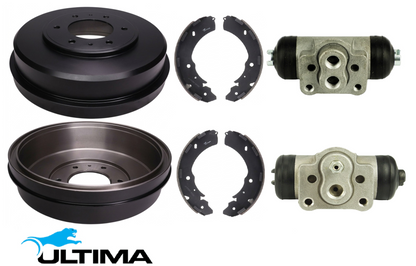 ULTIMA DRUM BRAKE KIT TO SUIT MITSUBISHI TRITON ML 4M41T TURBO DIESEL 3.2L I4 FROM 07/2007