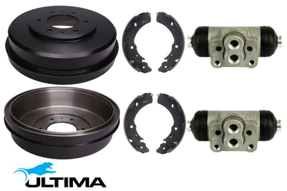 ULTIMA DRUM BRAKE KIT TO SUIT MITSUBISHI TRITON ML 6G74 3.5L V6 SUITS RWD