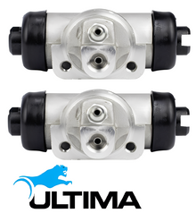 ULTIMA REAR DRUM BRAKE KIT TO SUIT NISSAN NAVARA D22 VG30E 3.0L V6 SUITS RWD FROM 01/2001