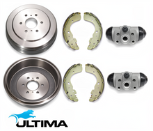 ULTIMA REAR DRUM BRAKE KIT TO SUIT NISSAN NAVARA NP300 D23 QR25DE YS23DDT YD25DDTI YS23DDTT TWIN TURBO DIESEL 2.3L 2.5L I4