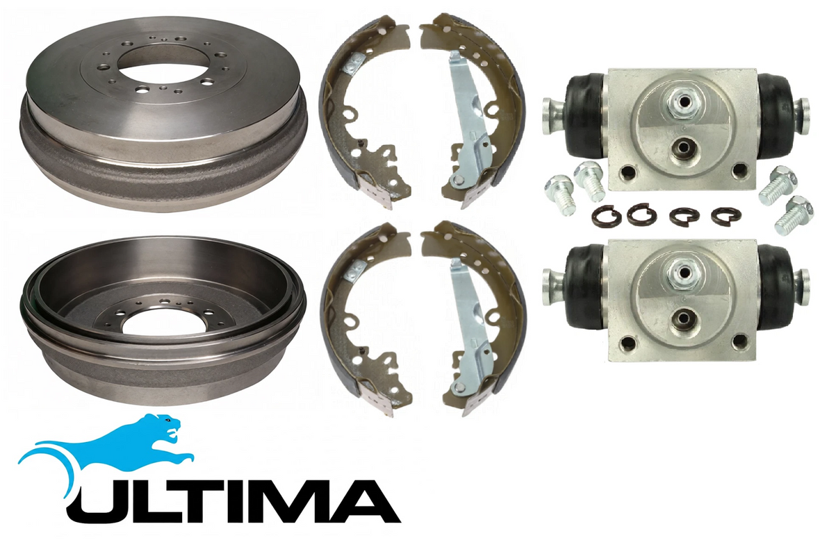 ULTIMA DRUM BRAKE KIT TO SUIT TOYOTA HILUX GGN25R GGN125R 1GR-FE 4.0L V6
