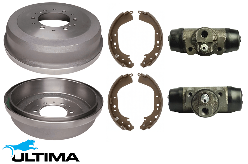 ULTIMA DRUM BRAKE KIT TO SUIT TOYOTA PRADO RZJ95R 3RZ-FE 2.7L I4 TILL 01/1998
