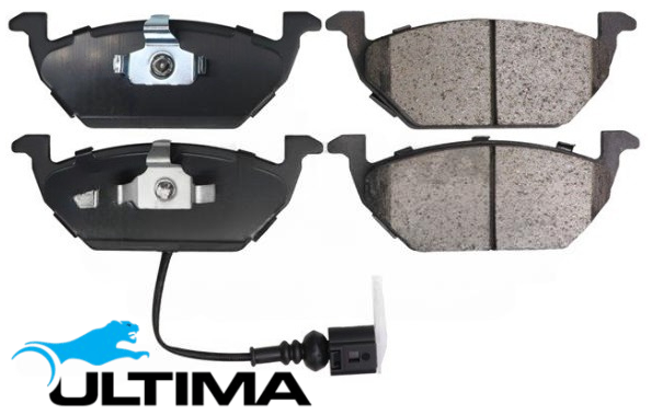 ULTIMA FRONT BRAKE PAD SET TO SUIT AUDI A3 8P 8V CAYC CLHA CRKB TURBO DIESEL 1.6L I4
