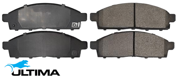 ULTIMA FRONT BRAKE PAD SET TO SUIT MITSUBISHI TRITON ML MN 4G64 4M41T 4D56T 2.4L 2.5L 3.2L I4