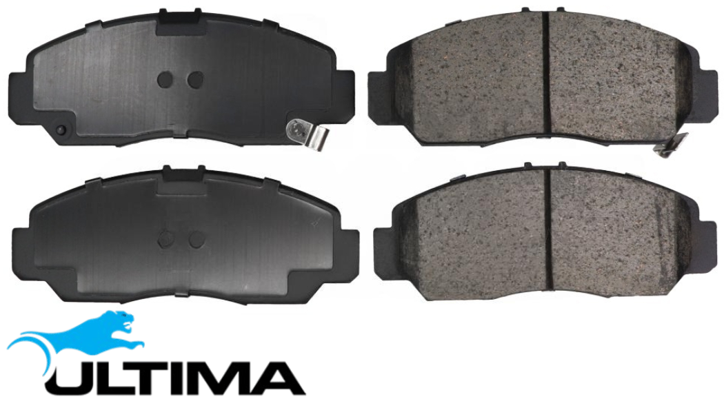 ULTIMA FRONT BRAKE PAD SET TO SUIT HONDA ACCORD CL K24A K24A3 H23A 2.3L 2.4L I4 300MM FRONT DISC