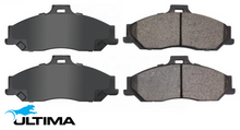 ULTIMA FRONT BRAKE PAD SET WITH RECTANGULAR SLOT AT TOP TO SUIT MAZDA B2600 BRAVO UN G6 2.6L I4