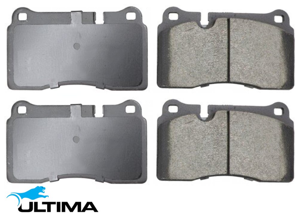 ULTIMA FRONT BRAKE PAD SET TO SUIT VOLKSWAGEN TOUAREG 7L AYH BLE CBWA TWIN TURBO DIESEL 4.9L V10
