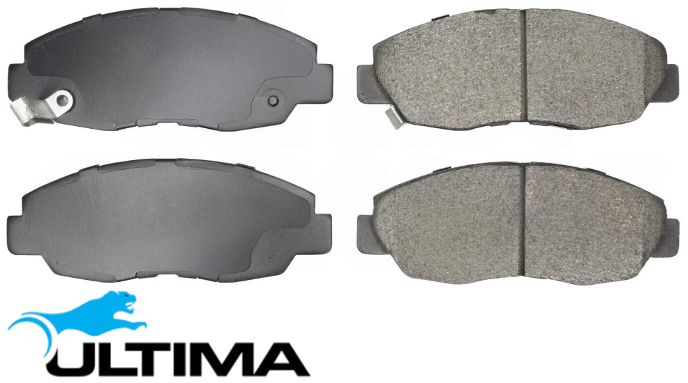 ULTIMA FRONT BRAKE PAD SET TO SUIT HONDA ACCORD CL K24A K24A4 K24A8 2.4L I4 TILL 11/2005