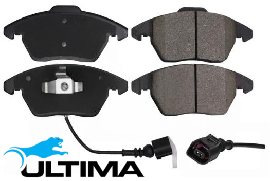 ULTIMA FRONT BRAKE PAD SET FOR PEUGEOT TU3A EP3C ET3J4 EP6 EP6C EP6DT EP6DTS DV6TED4 DV6C 1.6 1.4 I4