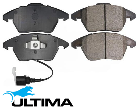 ULTIMA FRONT BRAKE PAD SET FOR PEUGEOT TU3A EP3C ET3J4 EP6 EP6C EP6DT EP6DTS DV6TED4 DV6C 1.6 1.4 I4