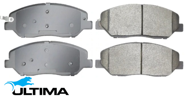 ULTIMA FRONT BRAKE PAD SET TO SUIT SSANGYONG REXTON Y400 M174.950 OM672.960 TURBO DIESEL 2.0L 2.2 I4