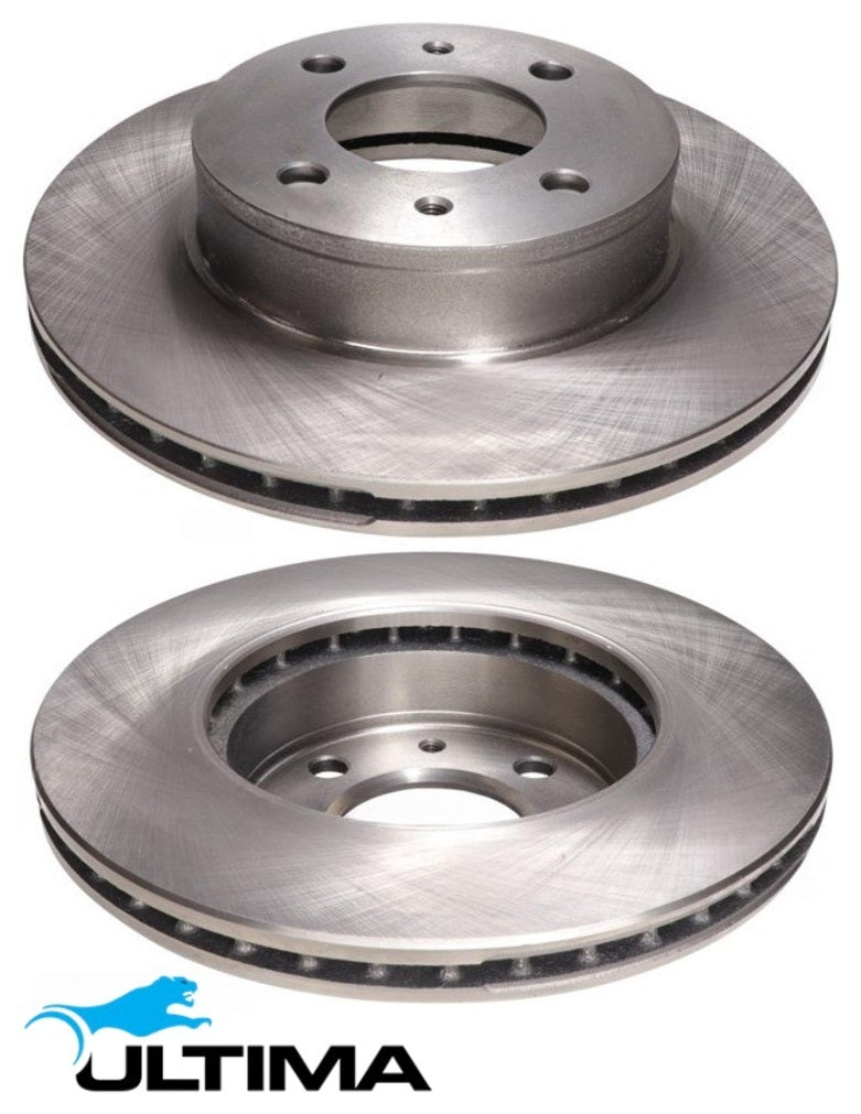 ULTIMA FRONT VENTED DISC BRAKE ROTORS TO SUIT HYUNDAI ACCENT LC LS G4EA G4EB G4EC 1.3L 1.5L 1.6L I4