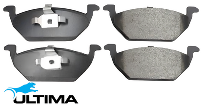 ULTIMA FRONT CERAMIC BRAKE PAD SET FOR SKODA ROOMSTER 5J BTS CFNA CBZB BSW 1.2 1.6 1.9 I4 W/O SENSOR