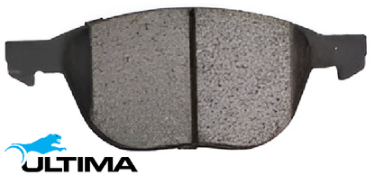 ULTIMA FRONT CERAMIC BRAKE PAD SET TO SUIT VOLKSWAGEN PASSAT B5 BBG 2.8L V6 FROM 08/2004