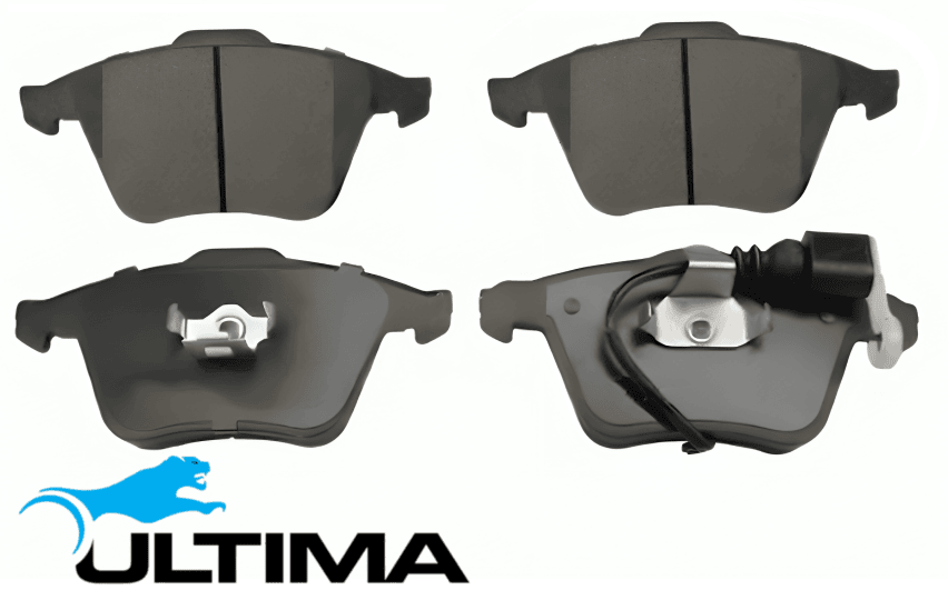 ULTIMA FRONT CERAMIC BRAKE PAD SET FOR VOLKSWAGEN PASSAT B7 CCZA 2.0L I4 ATE CALIPER 1ZK, 1LM & 1LK