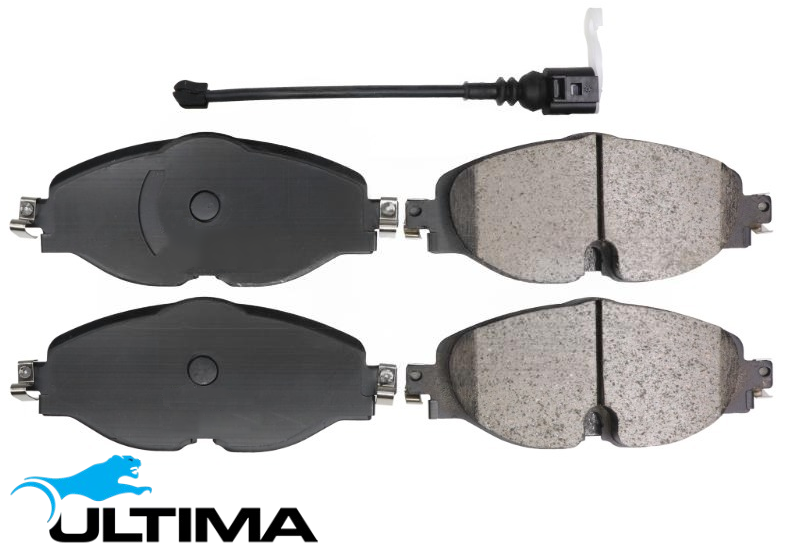 ULTIMA FRONT BRAKE PAD SET TO SUIT VOLKSWAGEN GOLF MK.7 CHPA CLHA DCYA 1.4L 1.6L 2.0L I4 HATCHBACK