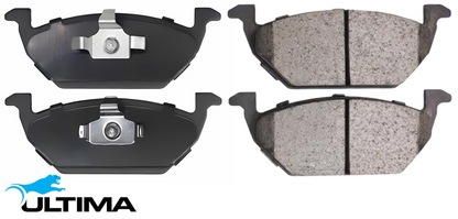 ULTIMA FRONT BRAKE PAD SET TO SUIT VOLKSWAGEN BORA 1J APK 2.0L I4 WITHOUT SENSOR