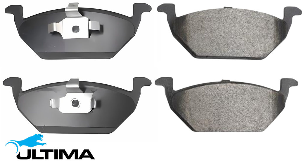 ULTIMA FRONT BRAKE PAD SET TO SUIT VOLKSWAGEN POLO 9N AXR BTS BCD 1.6L 1.9L I4 WITHOUT SENSOR