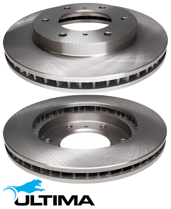 ULTIMA FRONT DISC BRAKE ROTOR SET TO SUIT MITSUBISHI PAJERO NM-NX 4M40T 4M41T 2.8L 3.2L I4 OD 290MM