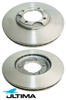 ULTIMA FRONT DISC BRAKE ROTOR SET TO SUIT FORD B6 1.6L I4 OD 238MM