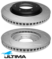 ULTIMA FRONT DISC BRAKE ROTOR SET TO SUIT MITSUBISHI PAJERO SPORT QE QF QG 4N15 2.4L I4 4WD ONLY