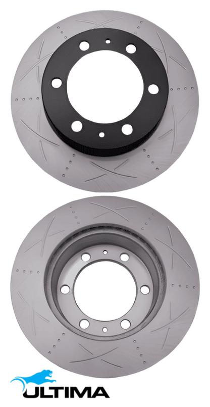 ULTIMA FRONT DISC BRAKE ROTOR SET TO SUIT TOYOTA HILUX GGN25R 1GR-FE 4.0L V6
