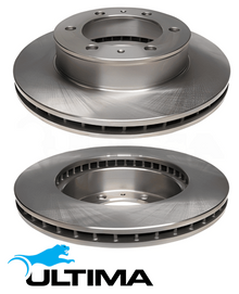 ULTIMA FRONT DISC BRAKE ROTOR SET TO SUIT TOYOTA 1KD-FTV 2KD-FTV TURBO DIESEL 2.5L 3.0L I4