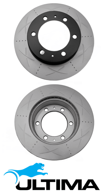 ULTIMA FRONT DISC BRAKE ROTORS FOR TOYOTA HILUX KUN25R KUN26R 1KD-FTV 2KDFTV TURBO DIESEL 2.5 3.0 I4