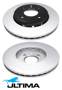 ULTIMA FRONT VENTED DISC BRAKE ROTOR SET TO SUIT MG3 15S4U 1.5L I4 OD 257MM
