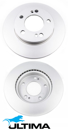 ULTIMA FRONT VENTED DISC BRAKE ROTOR SET TO SUIT SSANGYONG REXTON Y200 OM662.925 2.9L I5 6 STUD