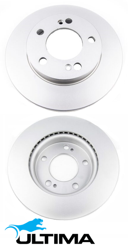ULTIMA FRONT VENTED DISC BRAKE ROTOR SET TO SUIT SSANGYONG REXTON Y200 OM665.925 2.7L I5 6 STUD