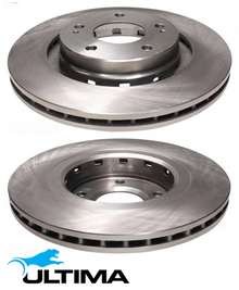 ULTIMA FRONT VENTED DISC BRAKE ROTOR SET FOR MITSUBISHI MAGNA TJ 6G74 3.5 V6 CHASSIS TJ9#, TJ1 & TJ2
