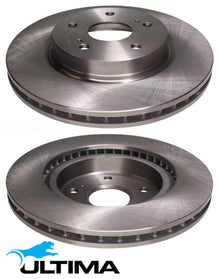 ULTIMA FRONT VENTED DISC BRAKE ROTOR SET TO SUIT SUZUKI GRAND VITARA JT F9Q TURBO DIESEL 1.9L I4