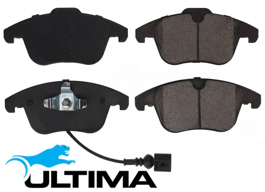ULTIMA FRONT SEMI-METALLIC BRAKE PAD SET TO SUIT AUDI Q3 8U CCZC CPSA CHPB CZDA CZEA CULB 1.4 2.0 I4
