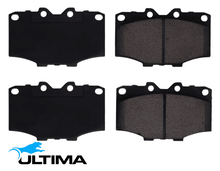 ULTIMA FRONT SEMI-METALLIC BRAKE PAD SET FOR TOYOTA HILUX RN36R RN46R 18R-C 18R 2.0L I4