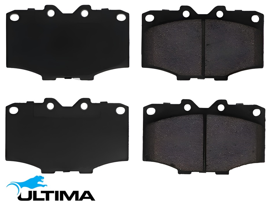 ULTIMA FRONT SEMI-METALLIC BRAKE PAD SET TO SUIT TOYOTA LANDCRUISER FJ45R FJ60R FJ61R 2F 4.2L I6