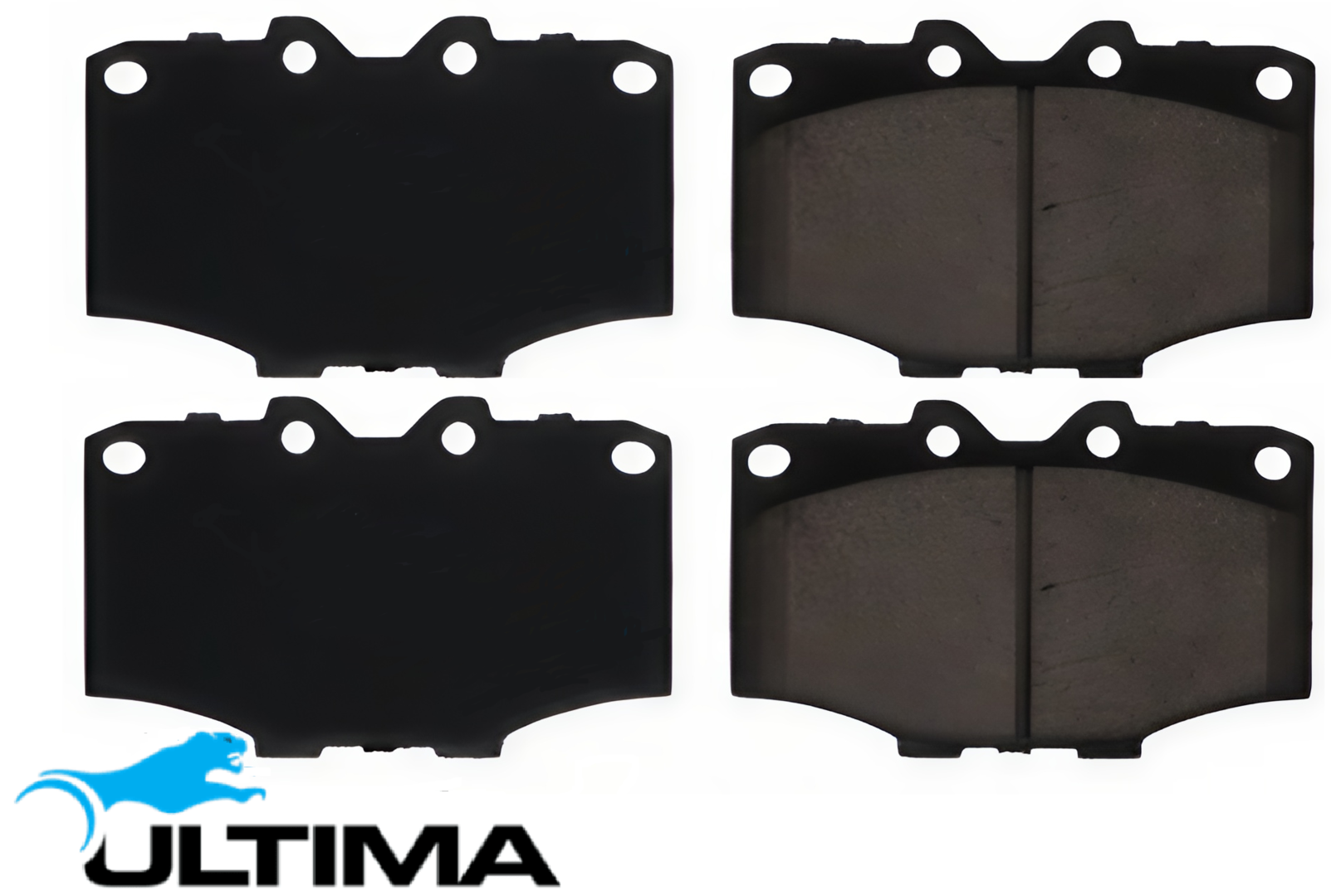 ULTIMA FRONT SEMI-METALLIC BRAKE PAD SET FOR TOYOTA LANDCRUISER FJ62R FJ70R FJ73R FJ75R 3F 4.0L I6