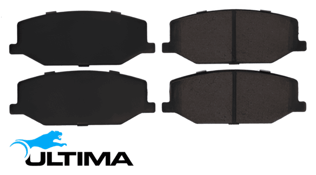 ULTIMA FRONT SEMI-METALLIC BRAKE PAD SET TO SUIT SUZUKI JIMNY SN413 JB43W G13BB M13A M13AA 1.3L I4