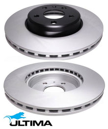 ULTIMA FRONT VENTED DISC BRAKE ROTOR SET TO SUIT AUDI S4 B8 CGWC SUPERCHARGED 3.0L V6 OD 314MM